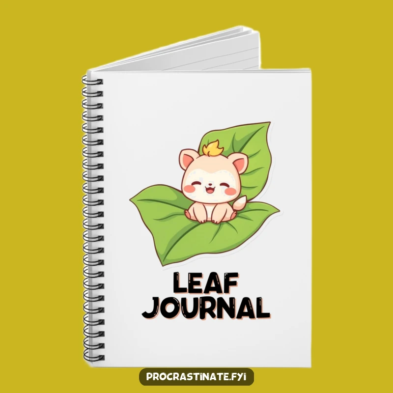 Funny Floating Animal Leaf Notebook - Hilarious Journal for Inspired Thoughts