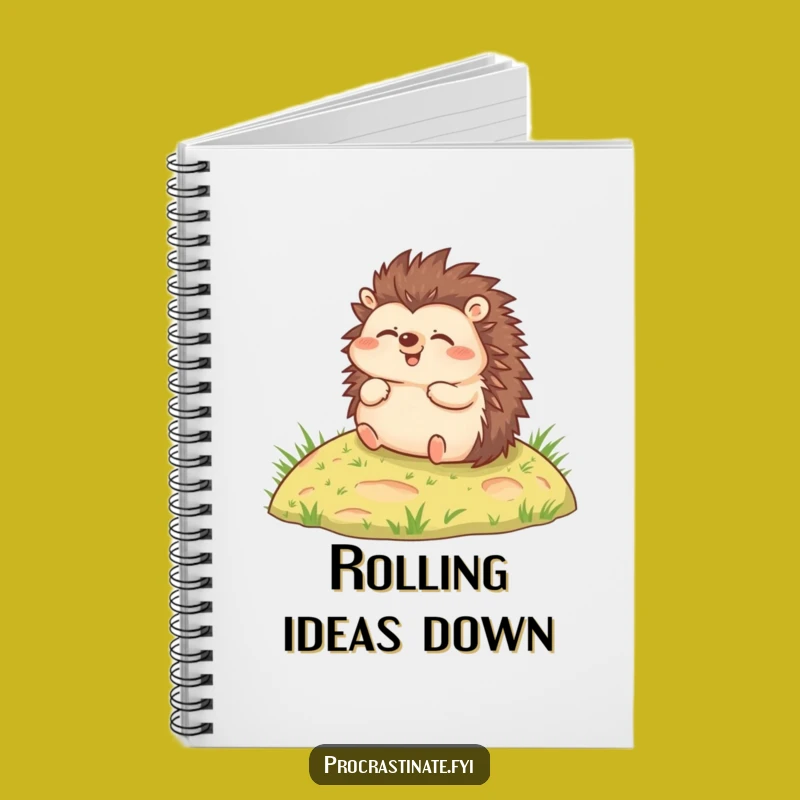 Funny Hedgehog Notebook: Jot Down Your Joyful Thoughts