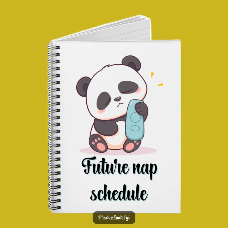 Funny Panda Notebook: Jot Down Your Lazy Plans
