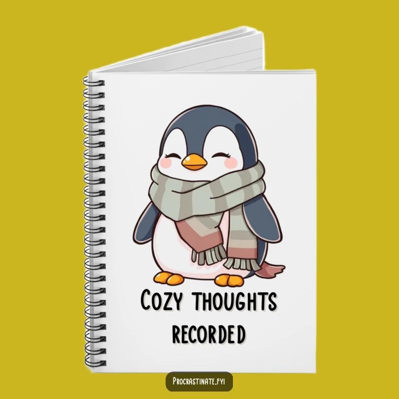 Funny Penguin Cozy Notebook: Hilarious Journal for Warm Thoughts