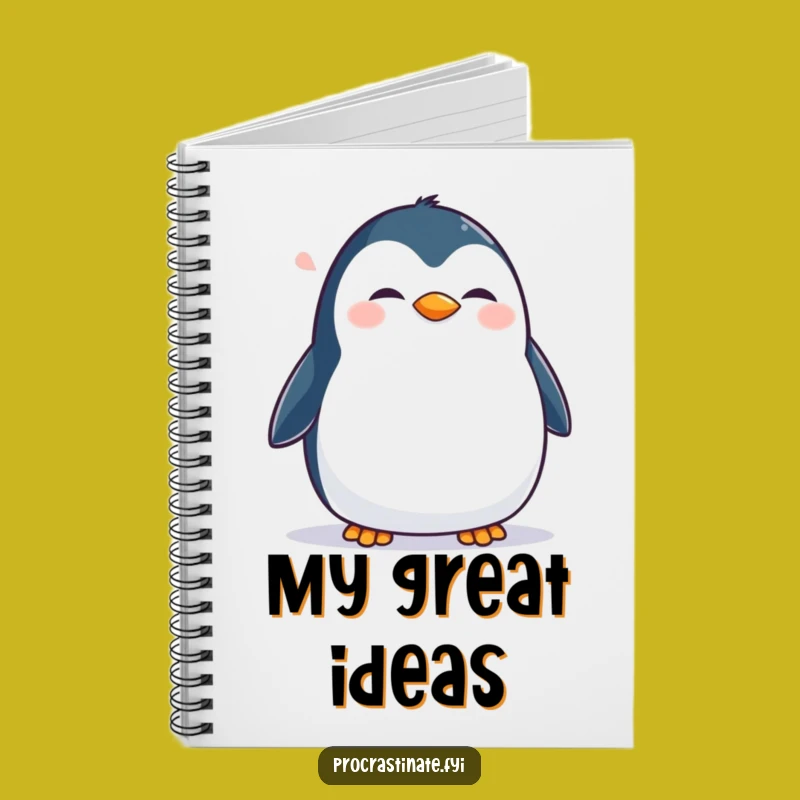 Funny Penguin Notebook: Journal Your Happy Thoughts