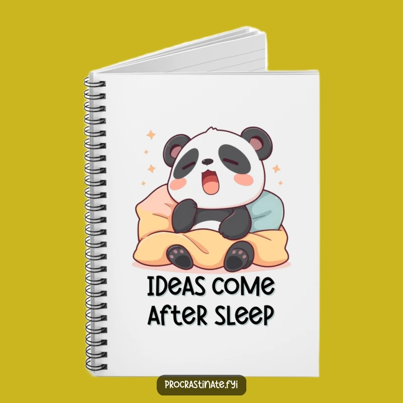 Funny Sleepy Panda Notebook: Jot Down Dreams in Cozy Style, Perfect Gift
