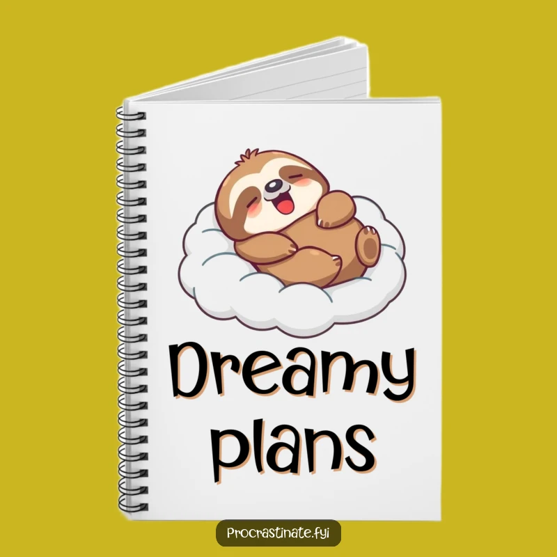 Funny Sloth Notebook: Lounging Cover, Perfect for Slow Notes!