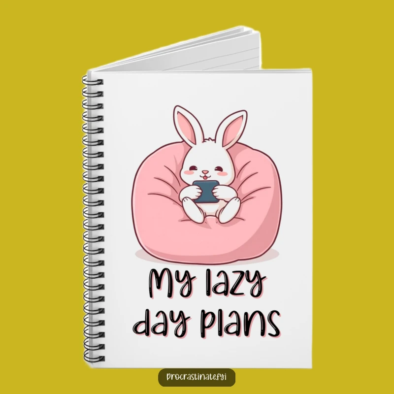 Funny Rabbit Lounging Notebook: Hilarious Journal for Relaxed Ideas and Doodles
