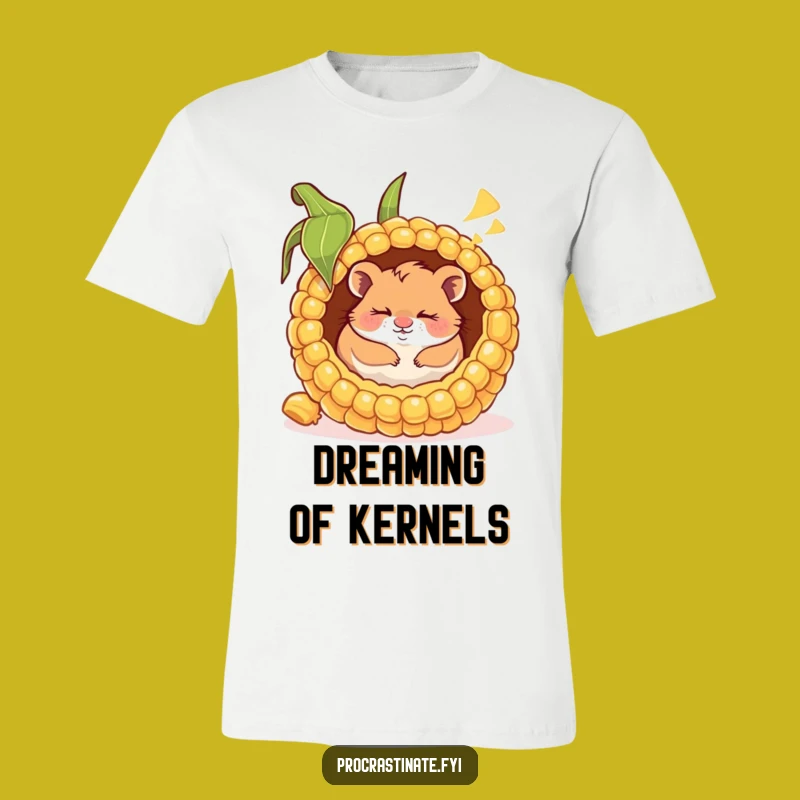 Funny Happy Hamster Corn Cob Tee: Wear Your Dreams, Perfect Comfy Gift
