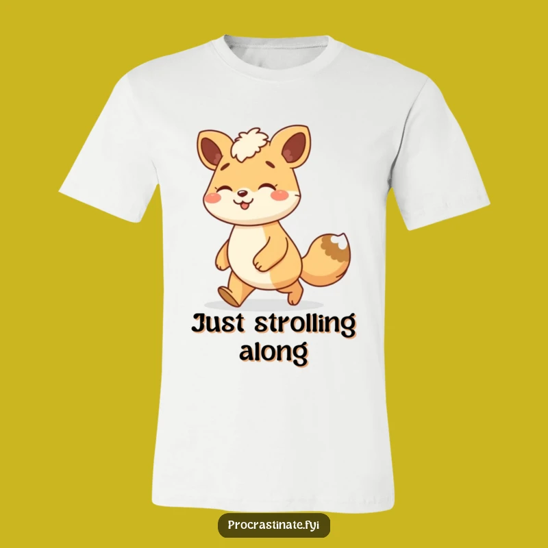 Funny Animal Stroll T-Shirt: Relaxed Gait Character Tee, Fun Gift