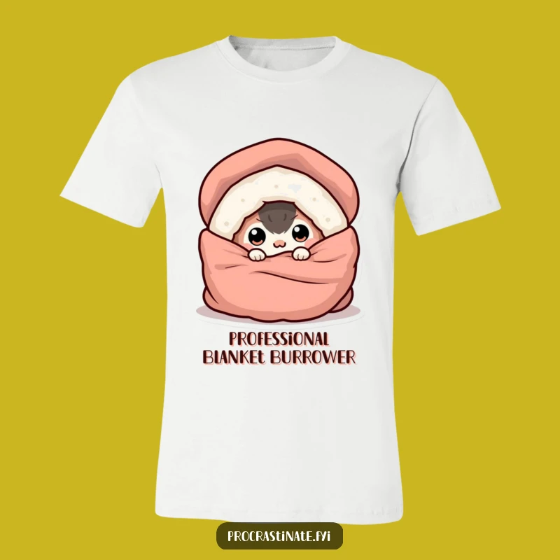 Funny Buried Creature T-Shirt: Comfy Eye-Peeking Design, Hilarious Gift for Homebodies and Introverts