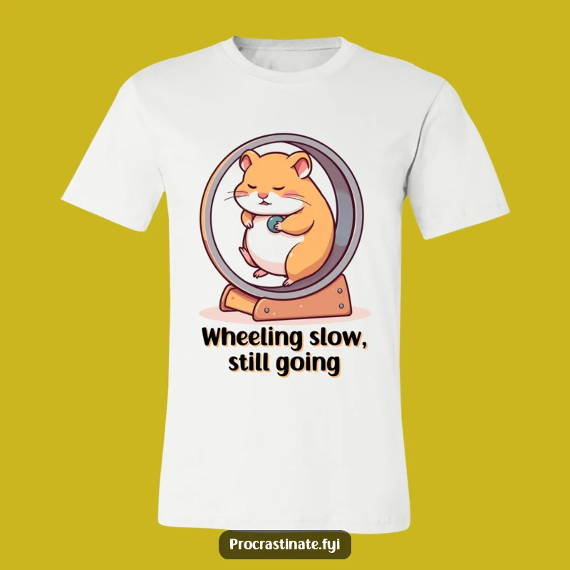 Funny Hamster Wheel T-Shirt: Hilarious Apparel for the Chronically Unmotivated