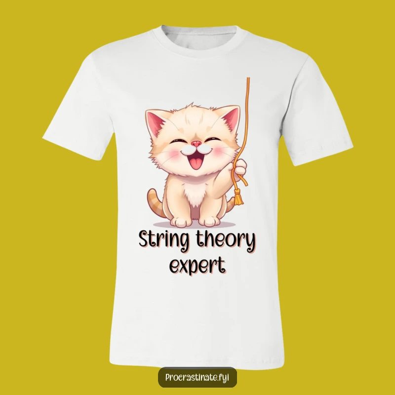 Funny Kitten Yarn Play T-Shirt: Playful Kitten Humor Funny Gift