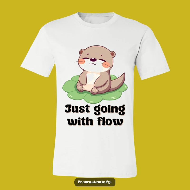 Funny Otter Lily Pad T-Shirt: Wear Your Chill Vibes