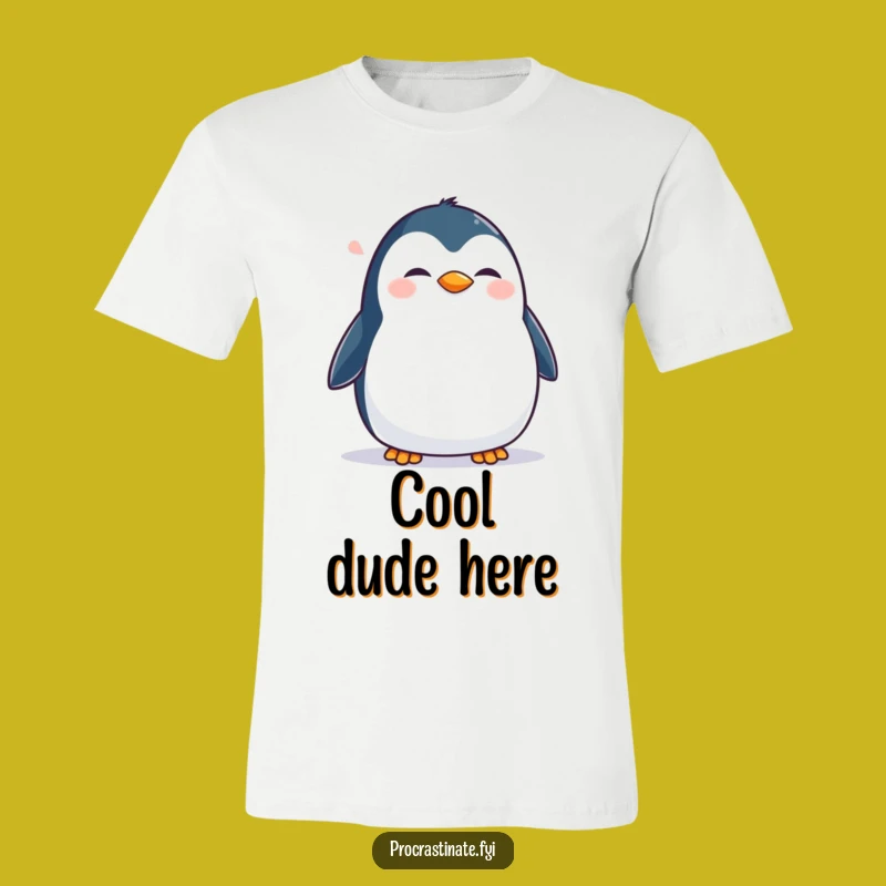 Funny Penguin Waddling T-Shirt: Happy Sigh Tee, Cute Animal Gift