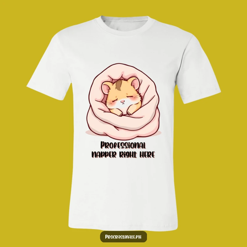 Funny Kawaii Hamster Sleepy T-Shirt - The Ultimate Nap Companion Gift
