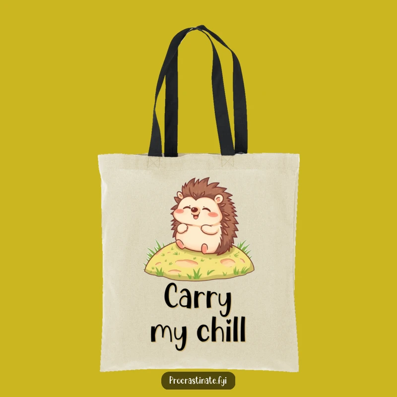 Funny Hedgehog Tote Bag: Carry Your Joyful Essentials