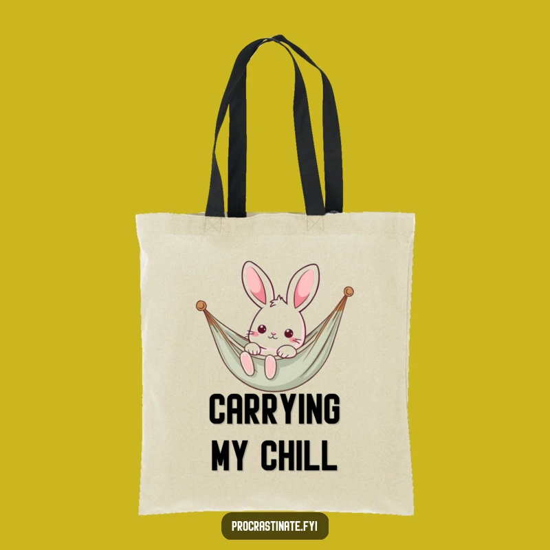 Funny Kawaii Rabbit Hammock Tote Bag - Carry Your Relaxation Gift