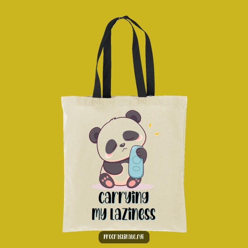 Funny Panda Tote Bag: Carry Your Entertainment Essentials