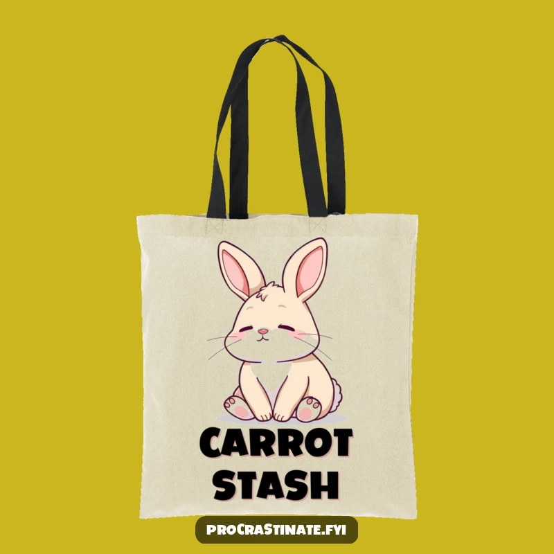 Funny Bunny Tote Bag: Carry Your Calm with This Peaceful Animal Design