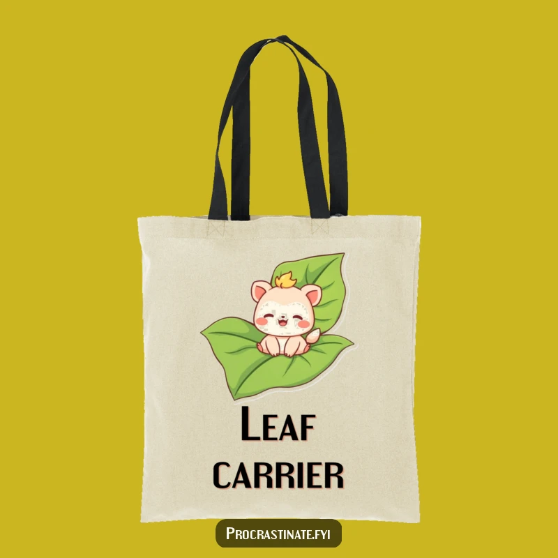 Funny Floating Animal Leaf Tote Bag - Hilarious Carry-All for Your Travels