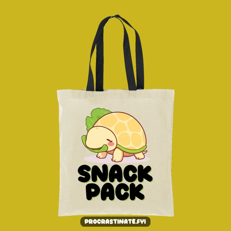 Funny Turtle Tote Bag: Carry Your Essentials with This Unhurried Animal Art