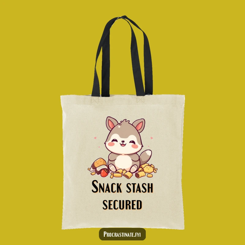 Funny Snack King Animal Tote Bag - Hilarious Accessory for Your Haul